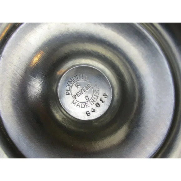 Plymouth Pewter candelabra three arm‎ USA model #84013 Candle holder Anniversary - Picture 5 of 8